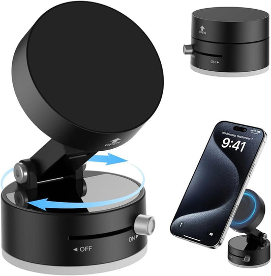 Universal Vacuum Suction Magnetic Car Holder